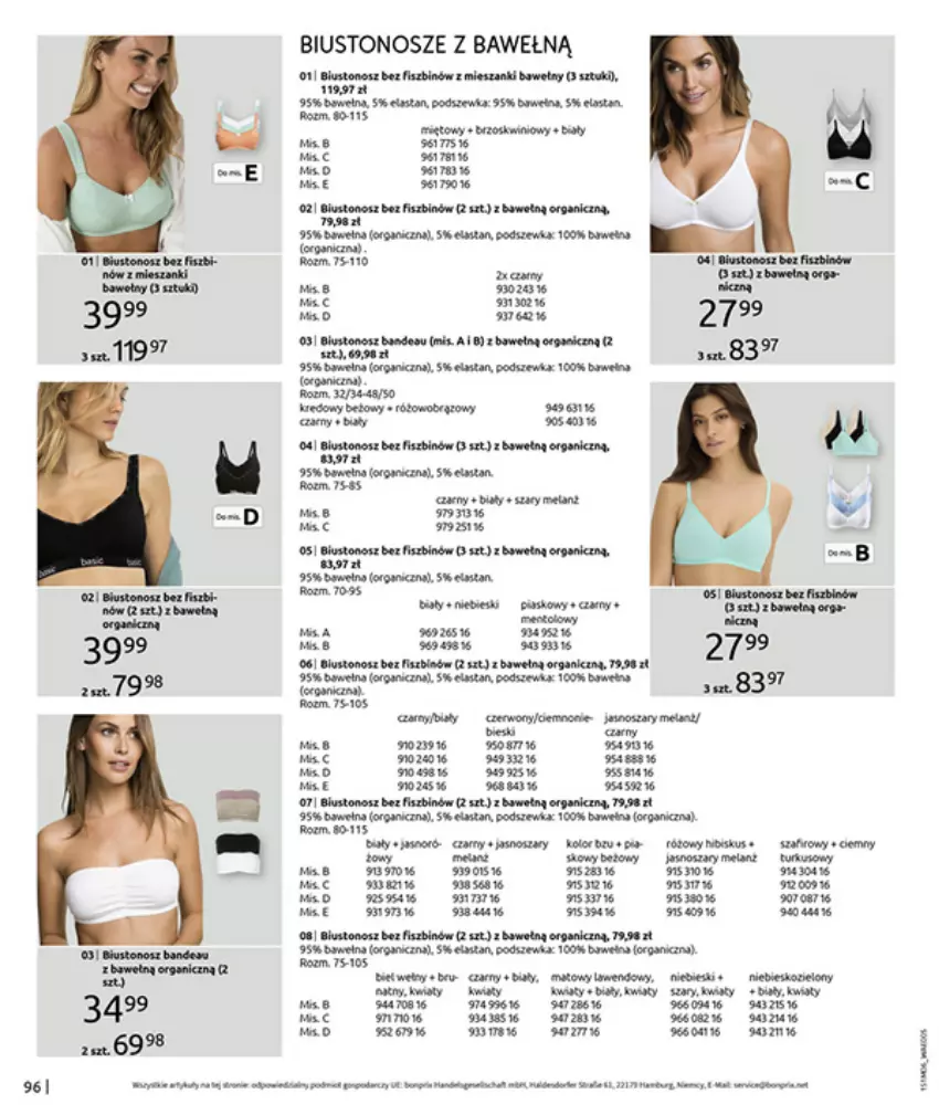 Gazetka promocyjna Bonprix - MODNY LUZ - ważna 15.07 do 25.08.2025 - strona 98 - produkty: Biustonosz, Fa, Gin, Hama, HP, Kredens, LG, Por, PSB, Wagi, Wełna