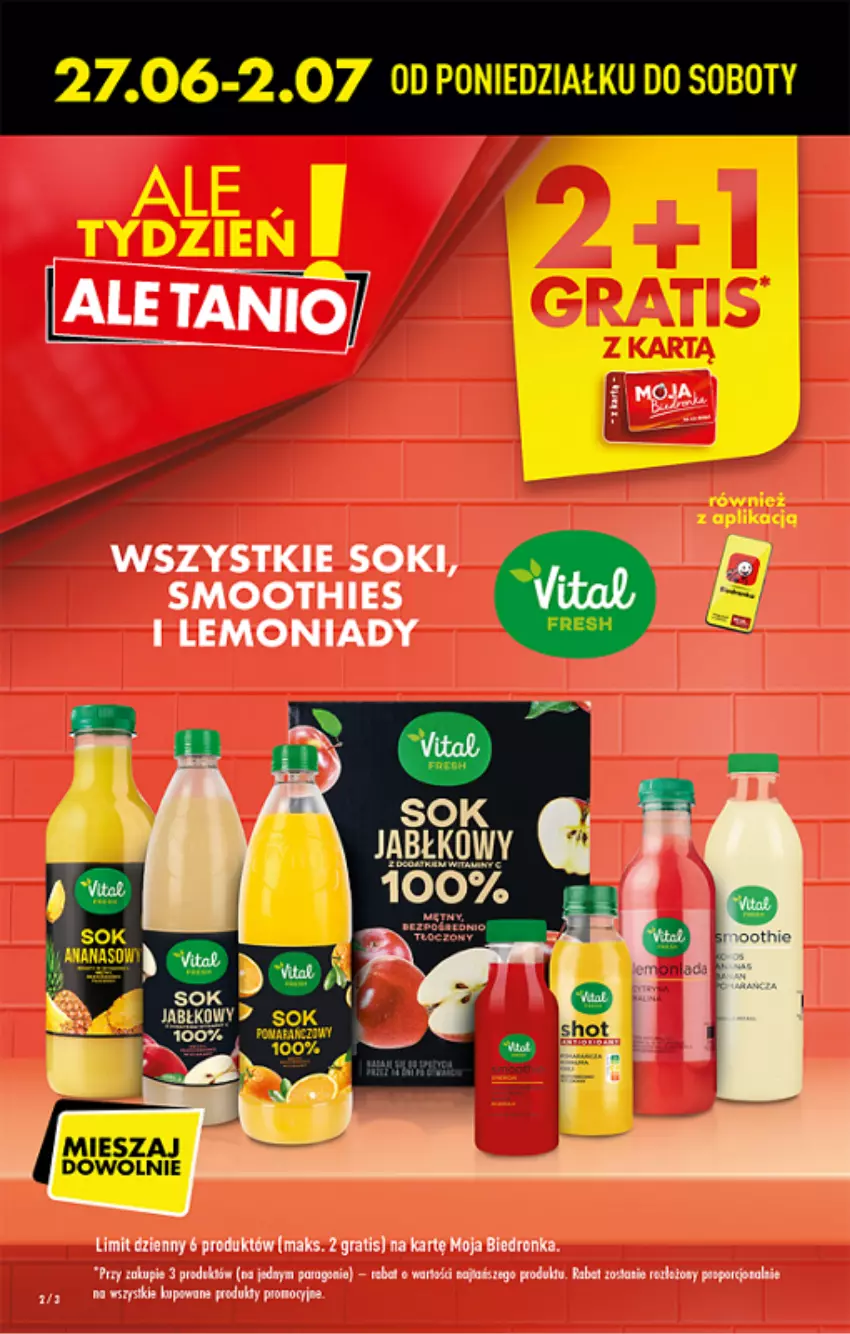 Gazetka promocyjna Biedronka - ważna 27.06 do 02.07.2022 - strona 2 - produkty: Dron, Gra, Smoothie, Sok