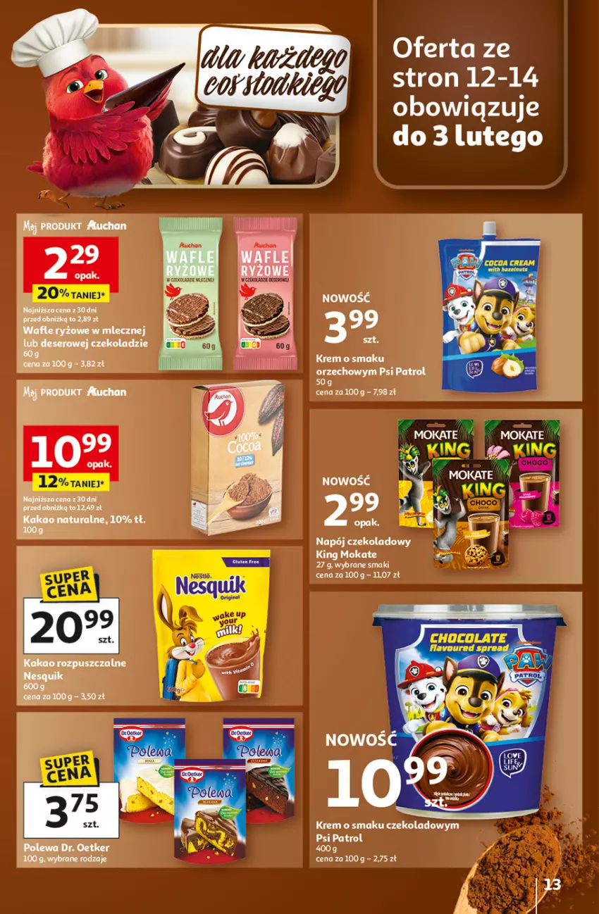Gazetka promocyjna Auchan - Gazetka 30 Lat Hipermarket Auchan - ważna 29.01 do 04.02.2026 - strona 13 - produkty: Deser, Dr. Oetker, LG, Psi Patrol, Ryż, Ser, Wafle