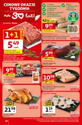 Gazetka promocyjna Auchan - Gazetka 30 Lat Hipermarket Auchan - Gazetka - ważna od 04.02 do 04.02.2026 - strona 18 - produkty: Kurczak, Mięso mielone, Tatar wołowy, Kotlet, Kiełbasa biała, Woda, Grill, Kiełbasa, Mięso