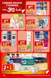 Gazetka promocyjna Auchan - Gazetka 30 Lat Hipermarket Auchan - Gazetka - ważna od 04.02 do 04.02.2026 - strona 30 - produkty: Mydło w płynie, Gra, BIC, Neutrogena, Krem do rąk, Wełna, Miód, Chusteczki, Always, Podpaski, Mydło, Mango, Nivea, Mleko, Fa