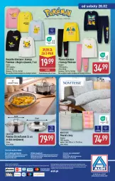 Gazetka promocyjna Aldi - Artykuły przemysłowe i tekstylia - Gazetka - ważna od 28.02 do 28.02.2026 - strona 14 - produkty: Por, Garnek, Pościel, Kosz, O nas, Koszulka, Wełna, Dzieci, Biuro, Patelnia, Pokémon, Piżama