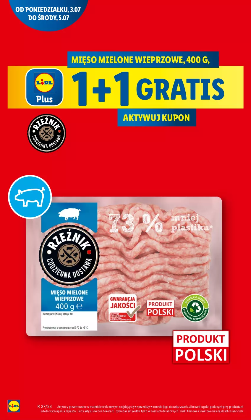 Gazetka promocyjna Lidl - GAZETKA - ważna 03.07 do 05.07.2023 - strona 12 - produkty: Gra, Mięso, Mięso mielone