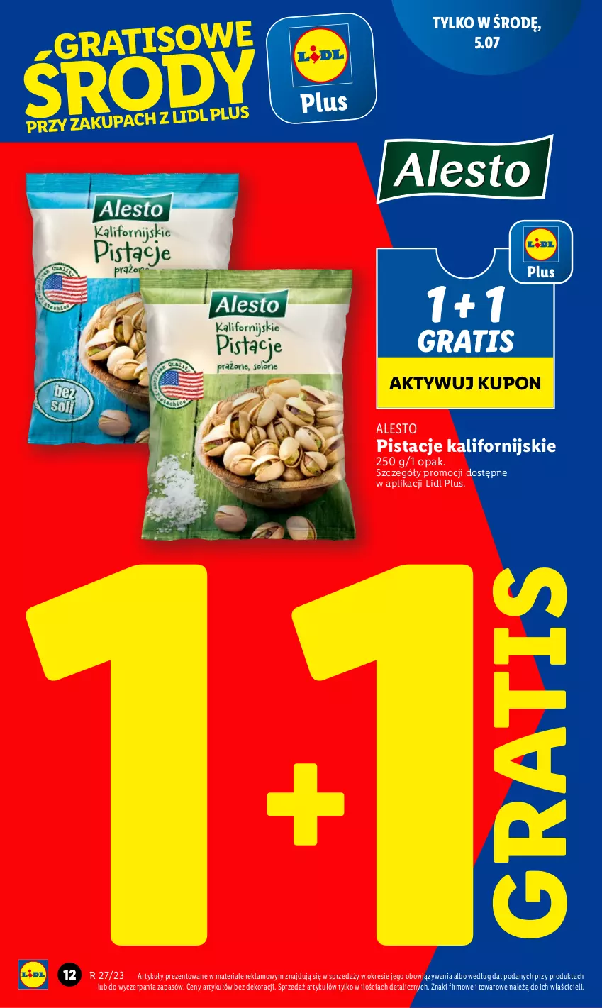 Gazetka promocyjna Lidl - GAZETKA - ważna 03.07 do 05.07.2023 - strona 14 - produkty: Gra, Pistacje