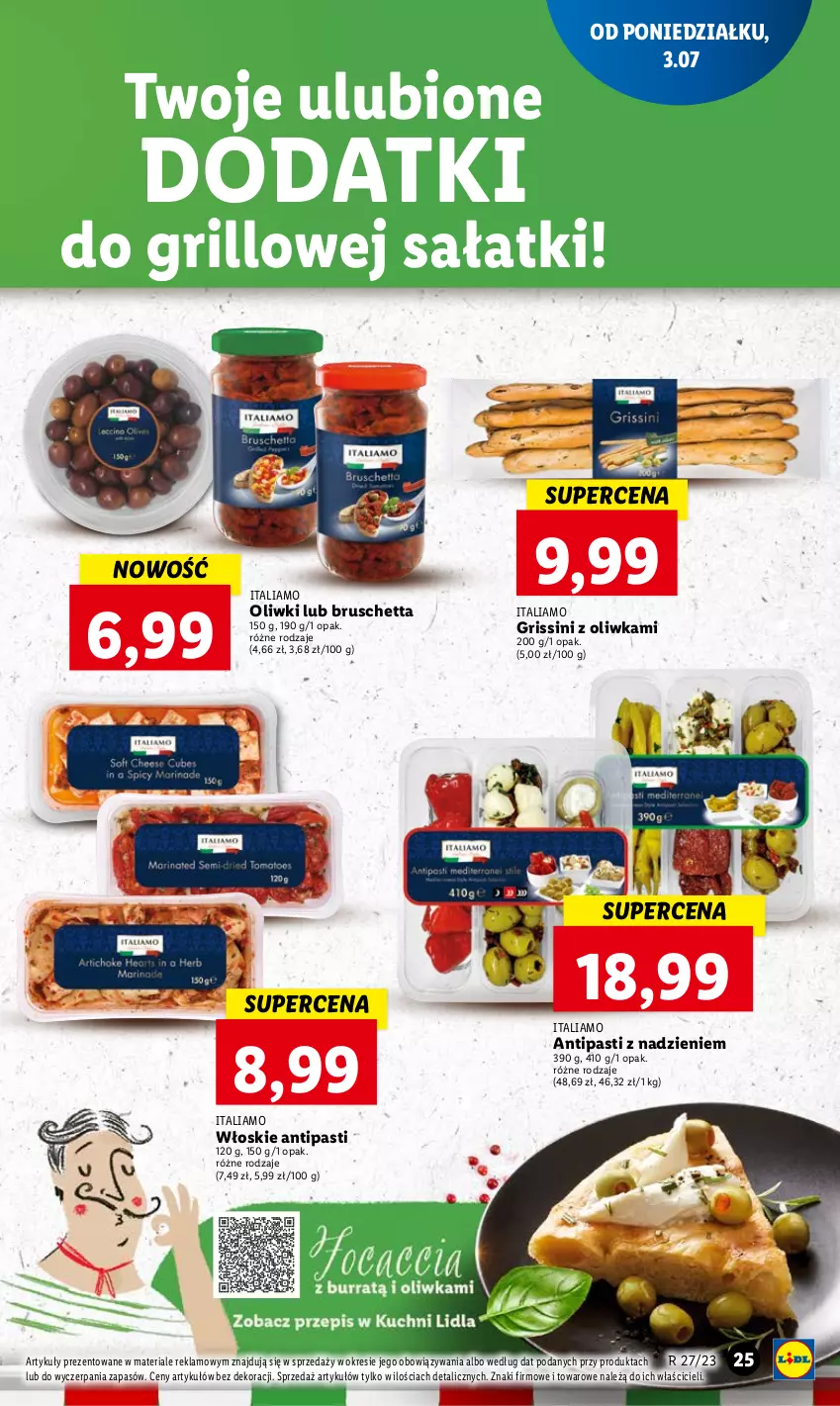 Gazetka promocyjna Lidl - GAZETKA - ważna 03.07 do 05.07.2023 - strona 35 - produkty: Grill, Grissini, Oliwki, Sałat