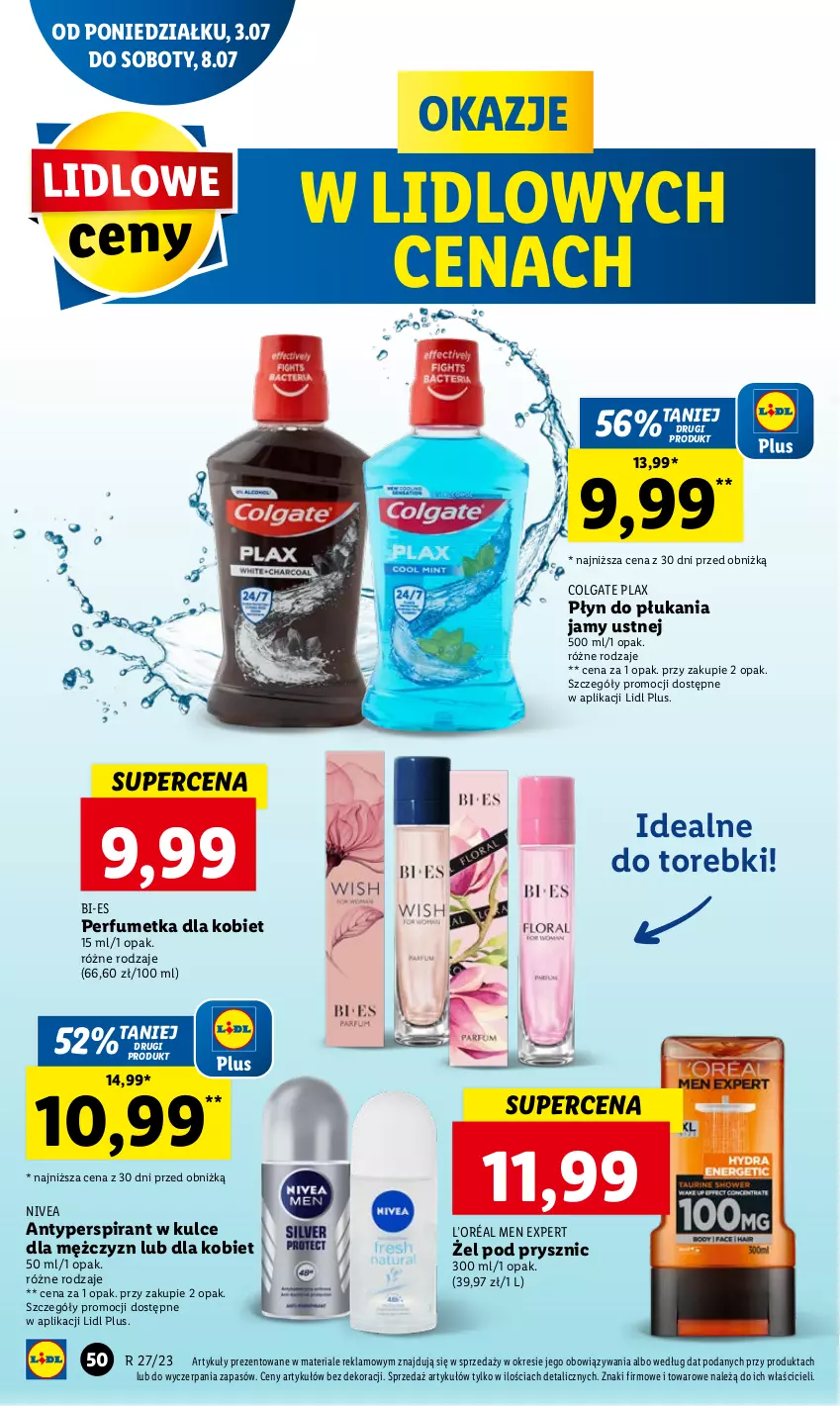 Gazetka promocyjna Lidl - GAZETKA - ważna 03.07 do 05.07.2023 - strona 60 - produkty: Antyperspirant, Colgate, L’Oréal, LG, Nivea, Perfum, Płyn do płukania, Płyn do płukania jamy ustnej