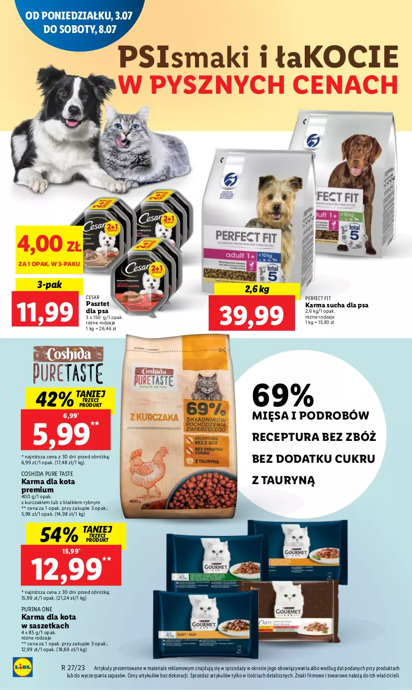 Gazetka promocyjna Lidl - GAZETKA - ważna 03.07 do 05.07.2023 - strona 67 - produkty: Koc, Kurczak, Pasztet, Pur, Purina