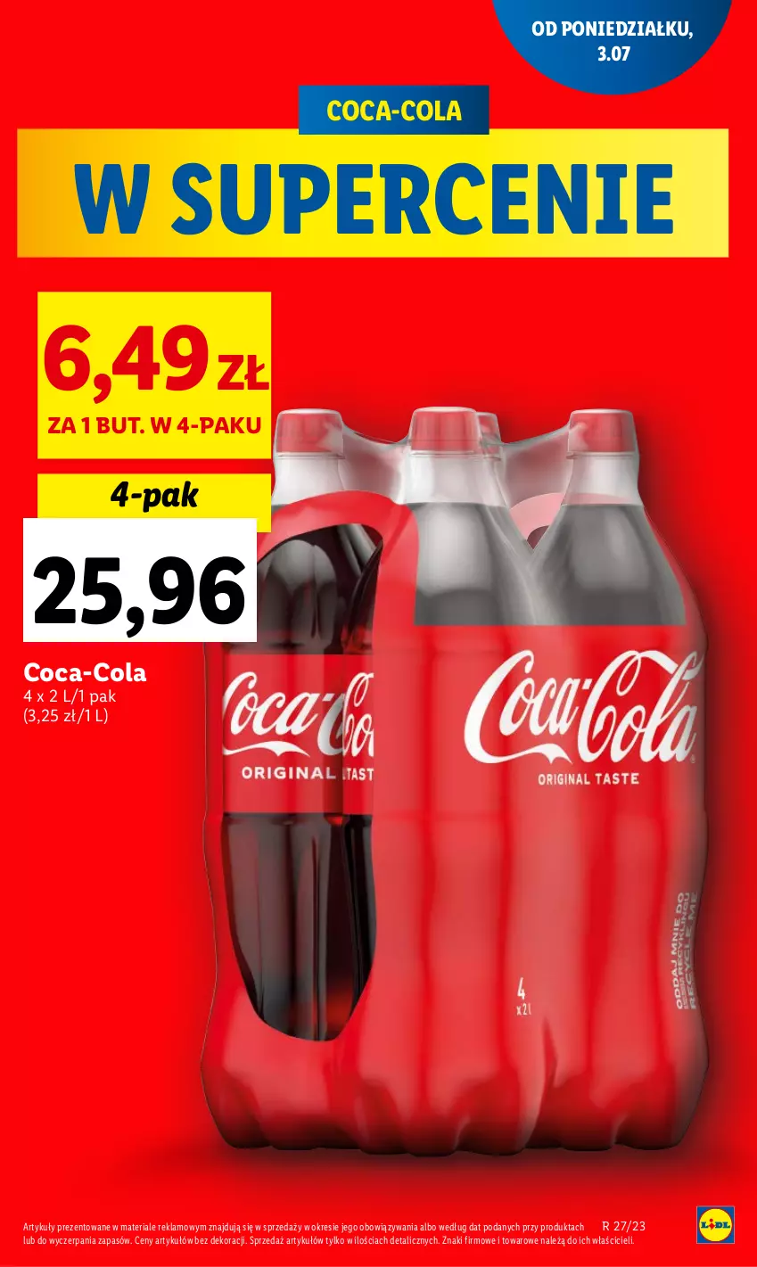 Gazetka promocyjna Lidl - GAZETKA - ważna 03.07 do 05.07.2023 - strona 7 - produkty: Coca-Cola