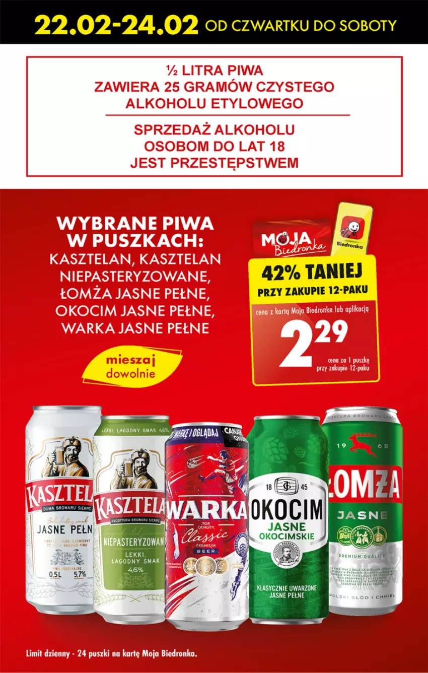 Gazetka promocyjna Biedronka - Od czwartku - ważna 22.02 do 28.02.2024 - strona 17 - produkty: Koc, Okocim