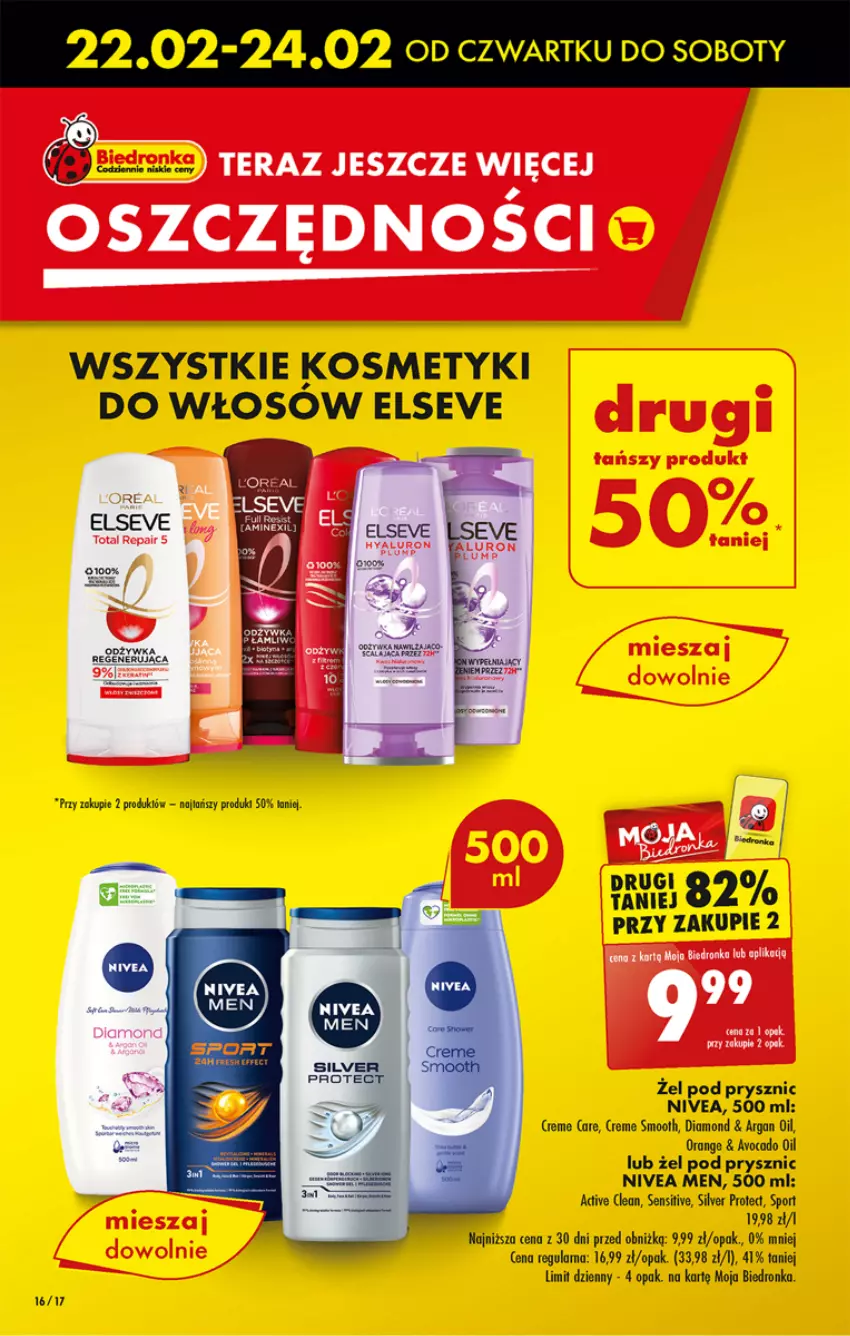 Gazetka promocyjna Biedronka - Od czwartku - ważna 22.02 do 28.02.2024 - strona 18 - produkty: Avocado, Dron, Elseve, Fa, Nivea, Nivea Men, Por, Sport