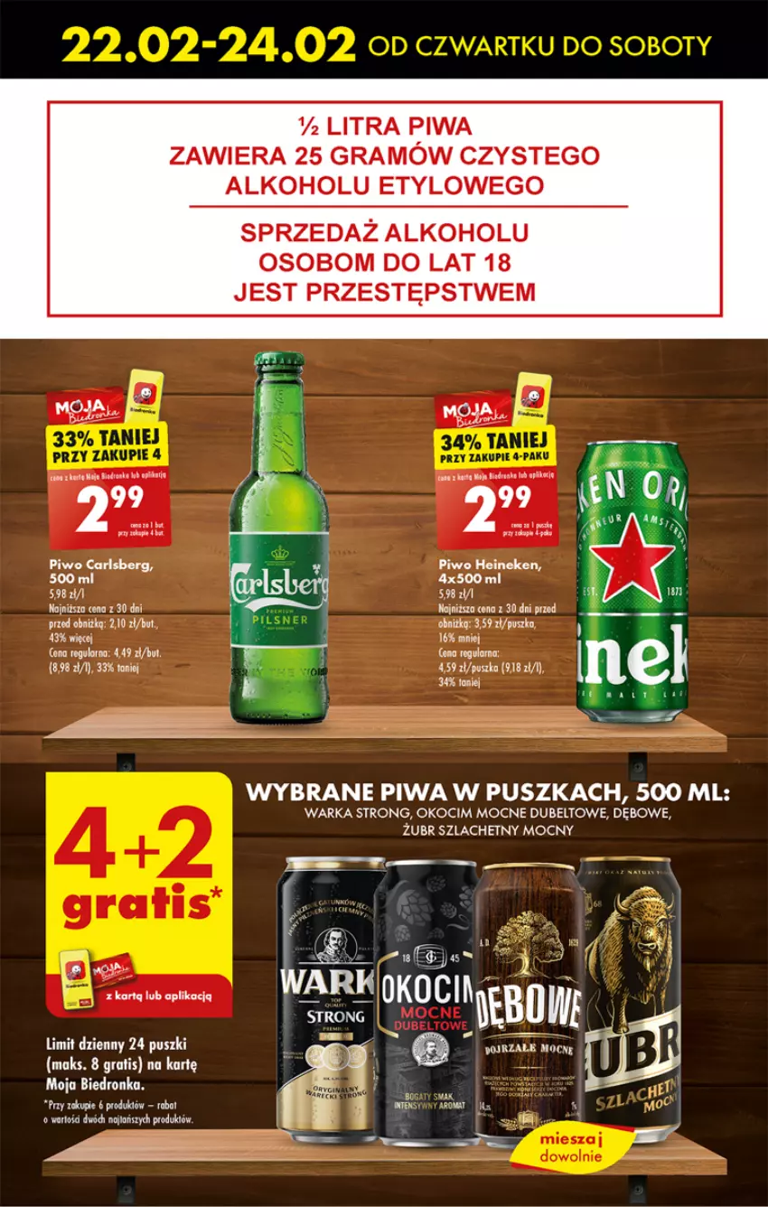 Gazetka promocyjna Biedronka - Od czwartku - ważna 22.02 do 28.02.2024 - strona 55 - produkty: Brie, Carlsberg, Dron, Gra, Heineken, Koc, Okocim, Piwa, Piwo, Warka