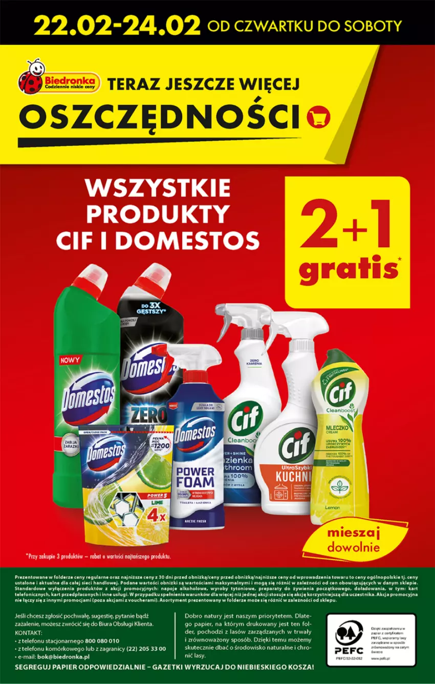 Gazetka promocyjna Biedronka - Od czwartku - ważna 22.02 do 28.02.2024 - strona 66 - produkty: Cif, Domestos, Dron, Fa, Gra, Kosz, Napoje, Papier, Telefon