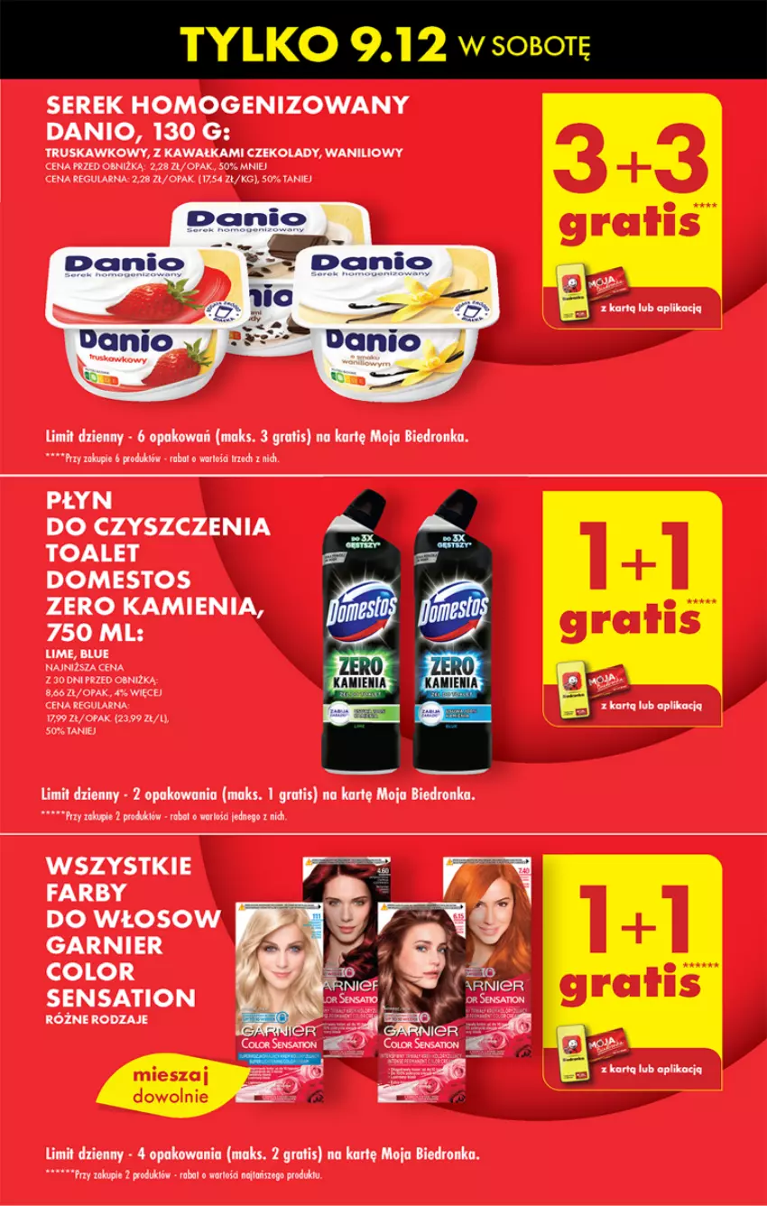 Gazetka promocyjna Biedronka - Od czwartku - ważna 07.12 do 13.12.2023 - strona 17 - produkty: Danio, Domestos, Dron, Fa, Garnier, Gra, Kawa, Ser, Serek, Serek homogenizowany, Top