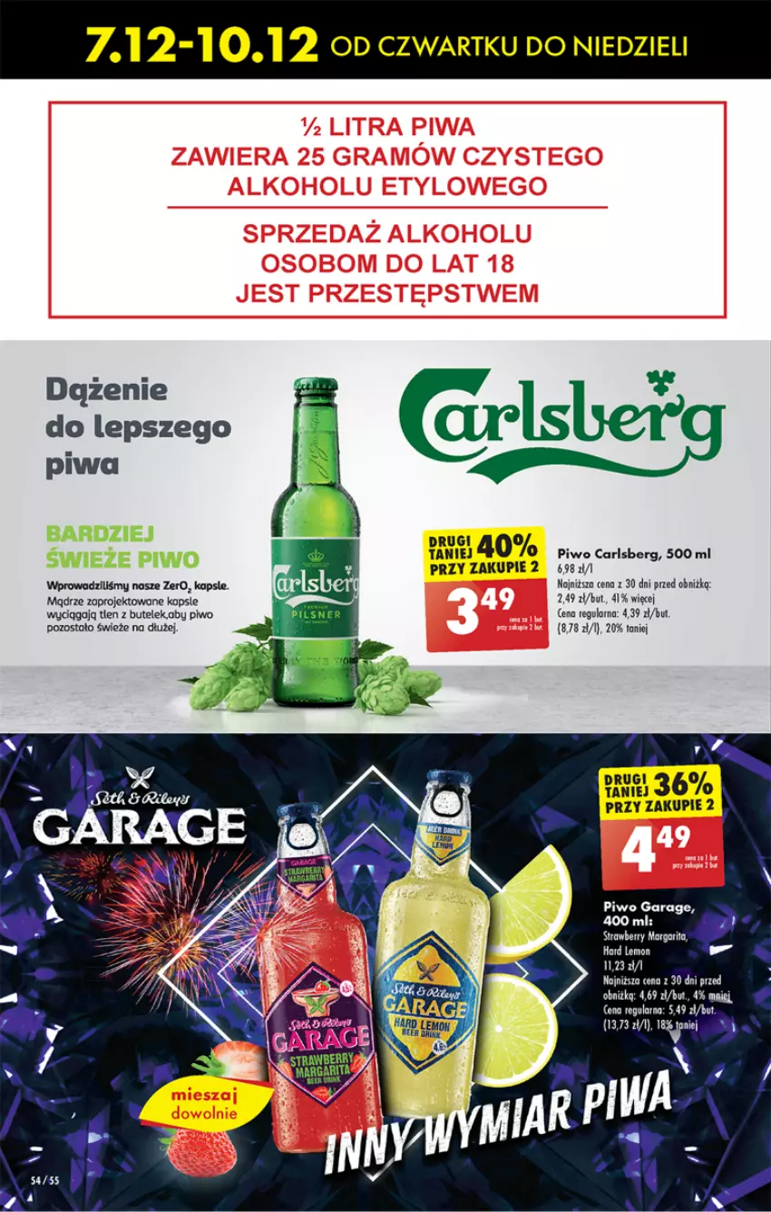 Gazetka promocyjna Biedronka - Od czwartku - ważna 07.12 do 13.12.2023 - strona 56 - produkty: Carlsberg, Piwa, Piwo