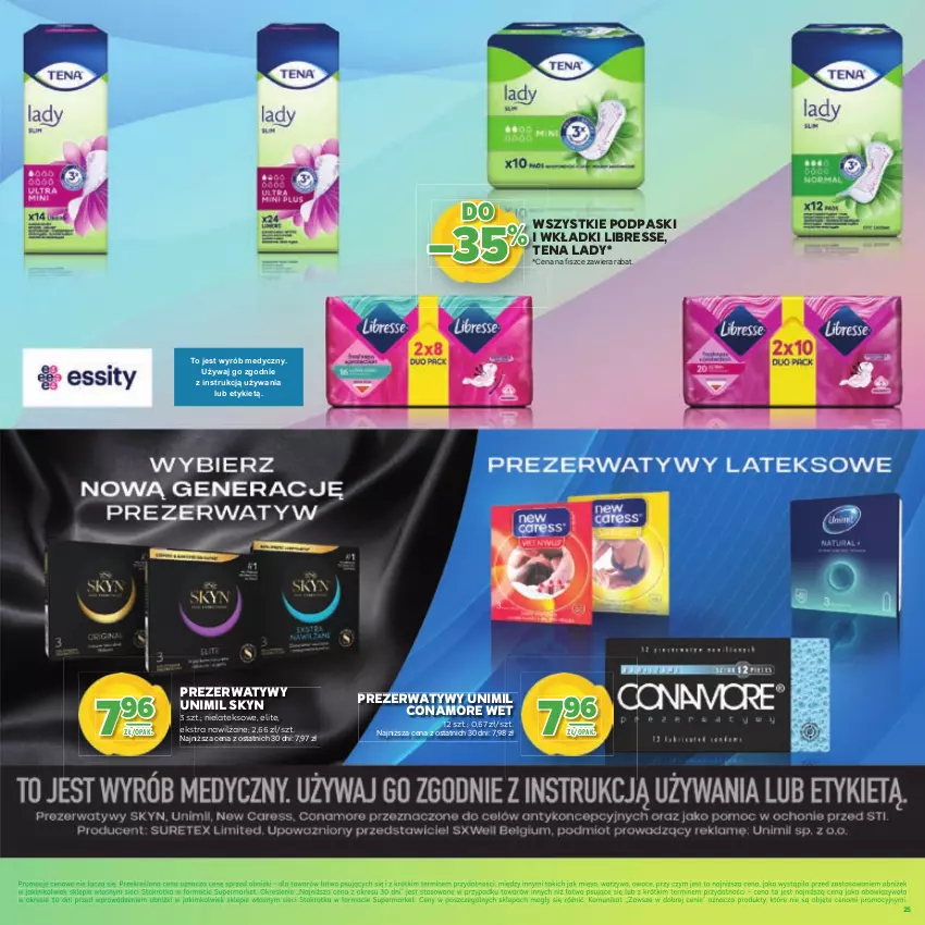 Gazetka promocyjna Stokrotka - Katalog Wiosenne Inspiracje! - ważna 26.02 do 11.03.2026 - strona 25 - produkty: Mięso, Owoce, Podpaski, Prezerwatyw, Skyn, Unimil, Warzywa, Wkładki