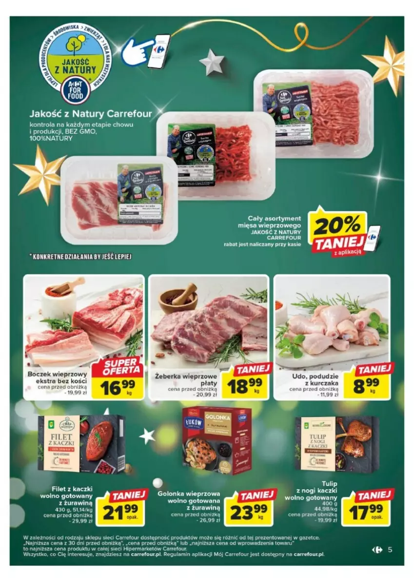 Gazetka promocyjna Carrefour - ważna 11.12 do 17.12.2023 - strona 42 - produkty: Boczek, Boczek wieprzowy, Golonka wieprzowa, Koc, Kurczak, Podudzie z kurczaka