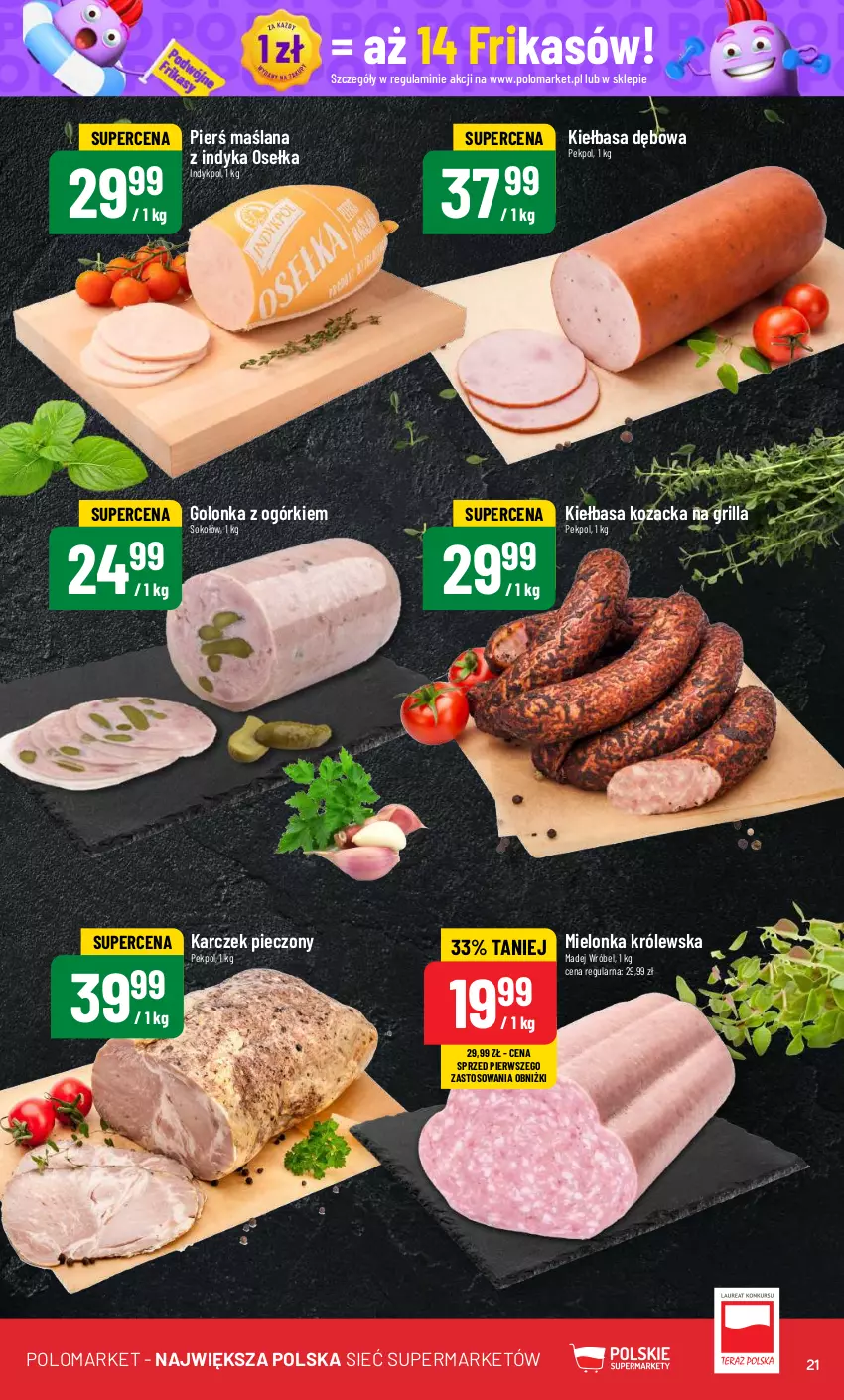 Gazetka promocyjna PoloMarket - Gazetka pomocyjna - ważna 19.06 do 25.06.2024 - strona 21 - produkty: Grill, Kiełbasa, LANA, Madej Wróbel, Pekpol, Piec, Sok, Sokołów