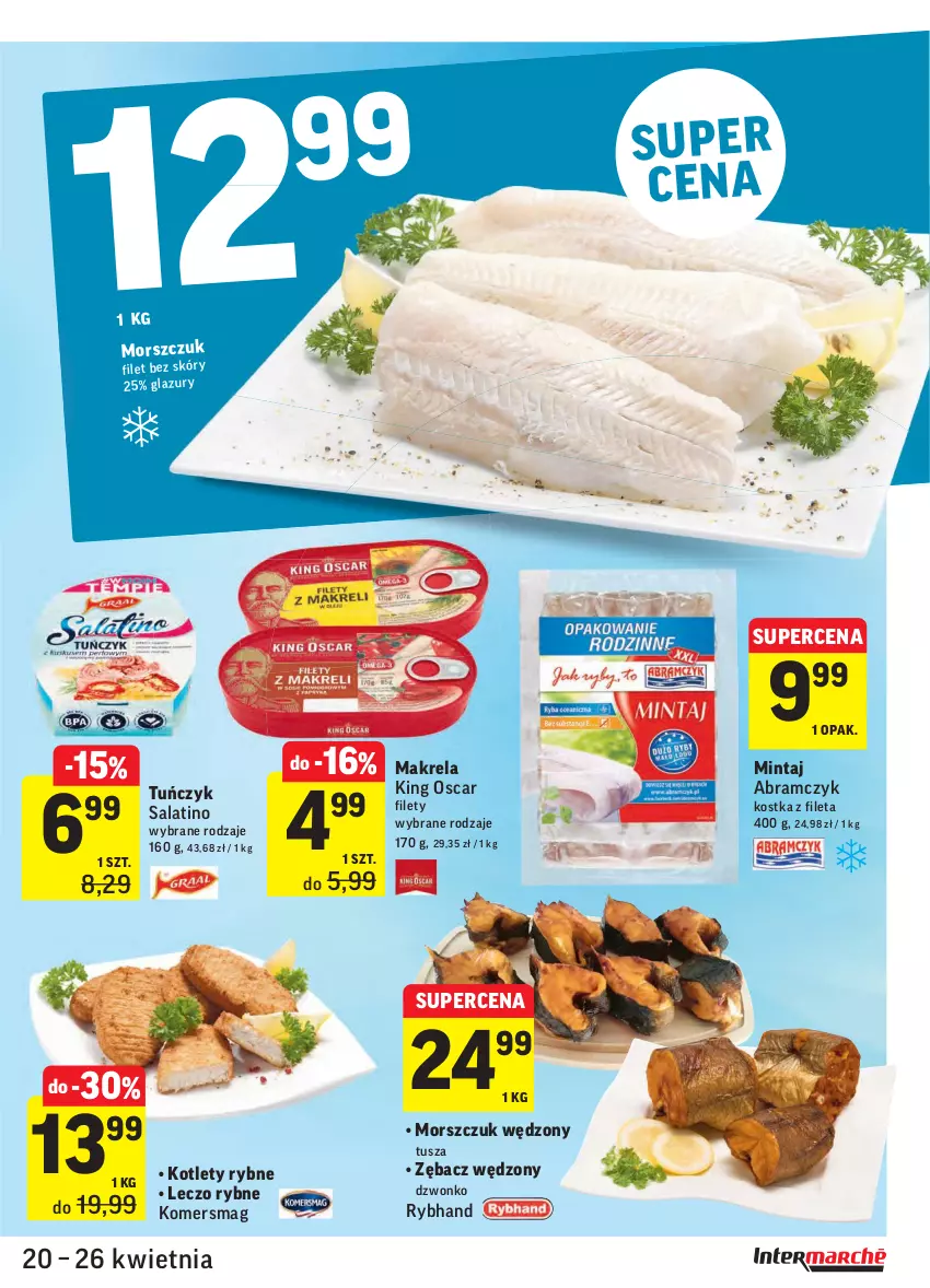 Gazetka promocyjna Intermarche - Świeżo itanio - ważna 20.04 do 26.04.2021 - strona 17 - produkty: Kotlet, Mintaj, Tuńczyk, Tusz