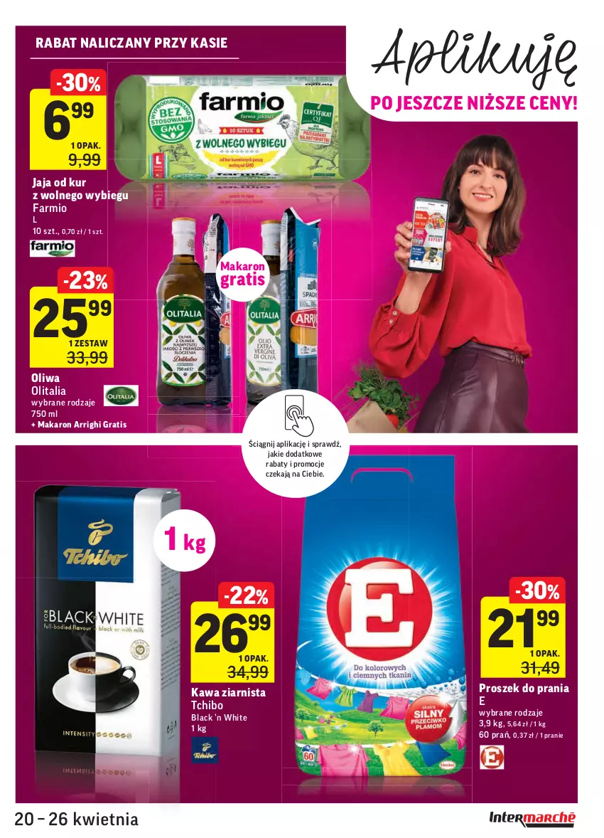 Gazetka promocyjna Intermarche - Świeżo itanio - ważna 20.04 do 26.04.2021 - strona 25 - produkty: Fa, Gra, Jaja, Kawa, Kawa ziarnista, Lack, Makaron, Proszek do prania, Tchibo