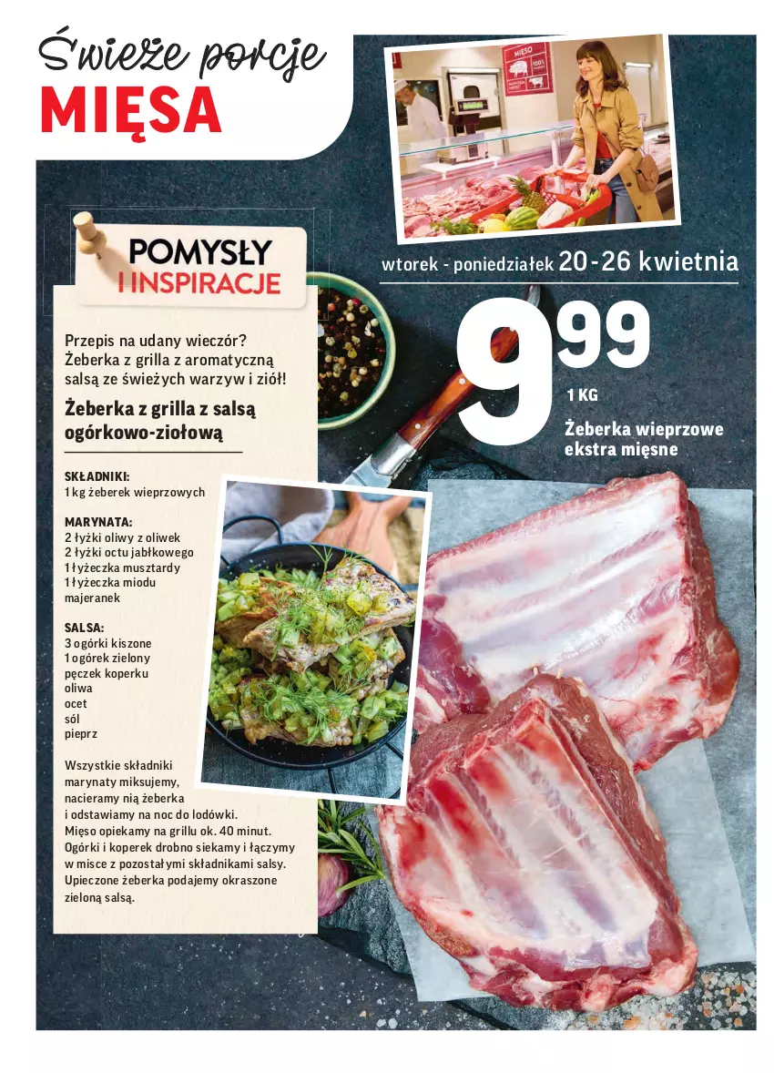 Gazetka promocyjna Intermarche - Świeżo itanio - ważna 20.04 do 26.04.2021 - strona 6 - produkty: Grill, Mięso, Mus, Ocet, Ogórek, Piec, Pieprz, Salsa, Sól