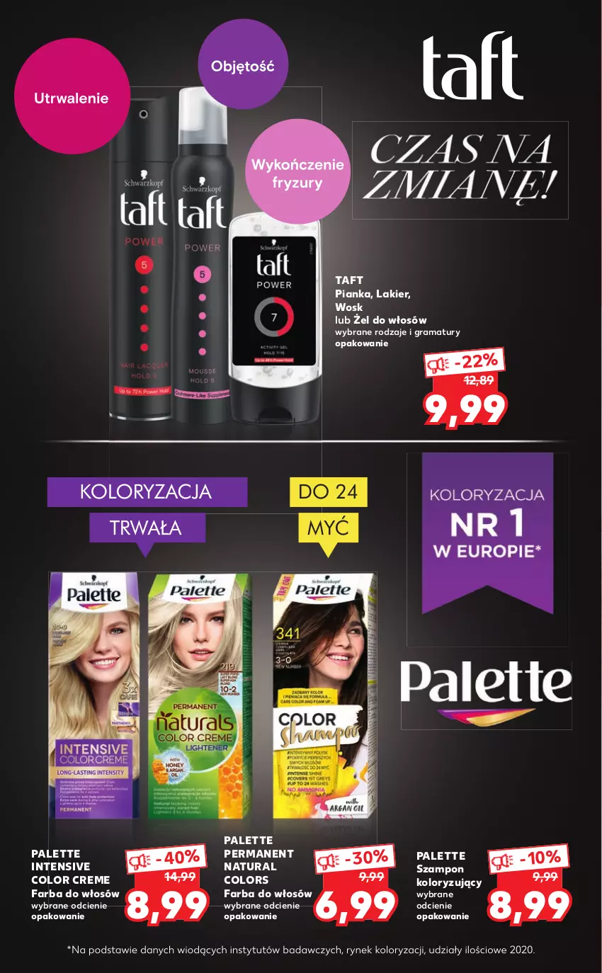 Gazetka promocyjna Kaufland - Oferta specjalna - ważna 20.01 do 02.02.2022 - strona 4 - produkty: Color Creme, Fa, Farba do włosów, Gra, Lakier, Palette, Rama, Szampon, Taft