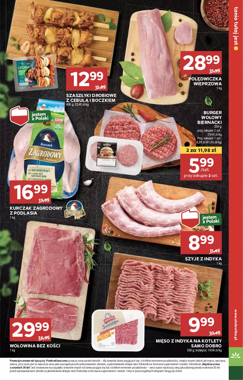 Gazetka promocyjna Stokrotka - Supermarket - ważna 24.07 do 31.07.2024 - strona 9 - produkty: Burger, HP, Kotlet, Kurczak, Mięso, Mięso z indyka, Polędwiczka wieprzowa, Wołowina, Wołowina bez kości