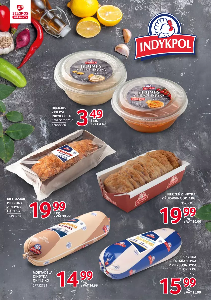 Gazetka promocyjna Selgros - Katalog Markowe Produkty - ważna 03.11 do 16.11.2022 - strona 12 - produkty: Basia, Danio, Hummus, Mus, Piec, Szynka