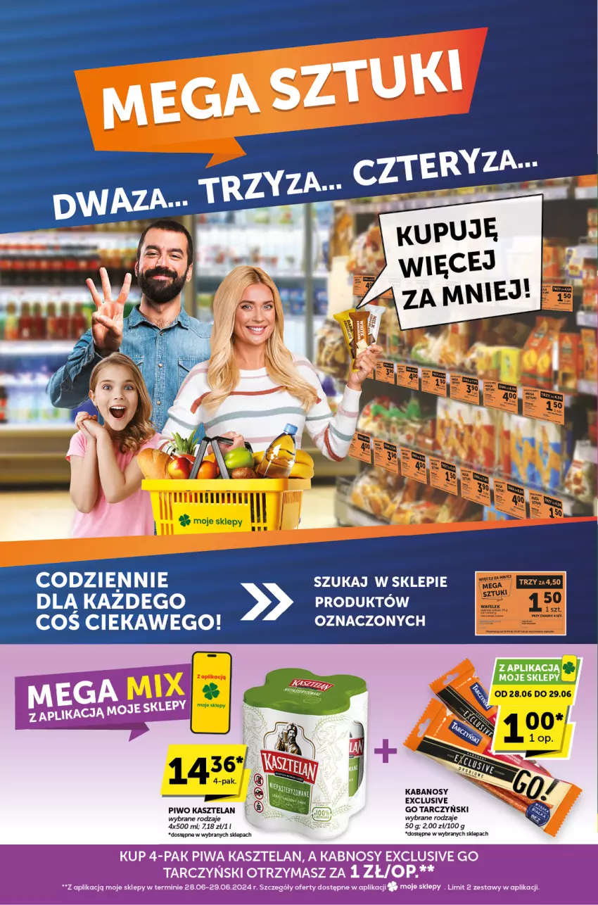 Gazetka promocyjna ABC - ważna 27.06 do 09.07.2024 - strona 4 - produkty: Kabanos, Kasztelan, Piwo, Tarczyński