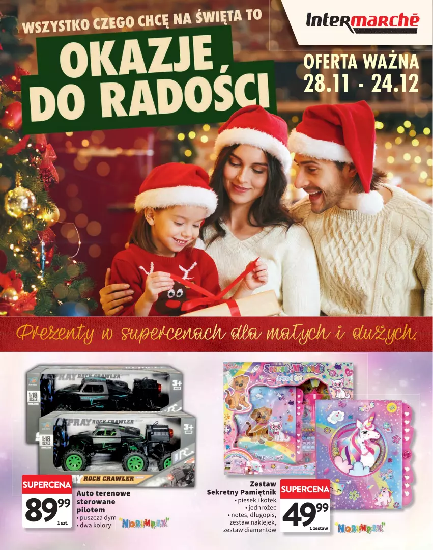 Gazetka promocyjna Intermarche - Gazetka Intermarche - ważna 28.11 do 24.12.2024 - strona 1 - produkty: Długopis, Klej, Kotek, Kret, Pamiętnik