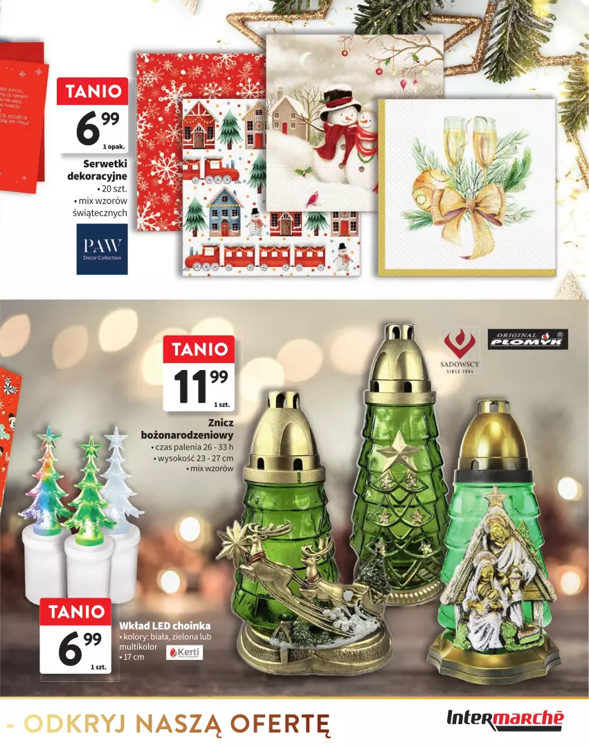 Gazetka promocyjna Intermarche - Gazetka Intermarche - ważna 28.11 do 24.12.2024 - strona 23 - produkty: Gin, Ser, Serwetki, Sok, Znicz