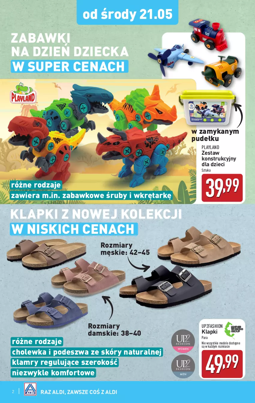 Gazetka promocyjna Aldi - Artykuły przemysłowe i tekstylia - ważna 21.05 do 24.05.2025 - strona 2 - produkty: Dzieci, Fa, Klapki, Wkręt