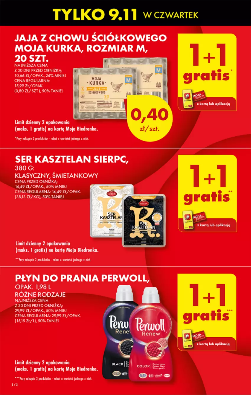 Gazetka promocyjna Biedronka - Od czwartku - ważna 09.11 do 15.11.2023 - strona 2 - produkty: Dron, Gra, Jaja, Kasztelan, Perwoll, Płyn do prania, Ser, Ser Kasztelan