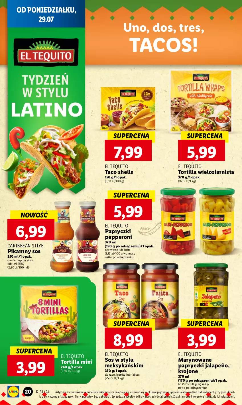 Gazetka promocyjna Lidl - GAZETKA - ważna 29.07 do 31.07.2024 - strona 26 - produkty: Fa, Sos, Tortilla