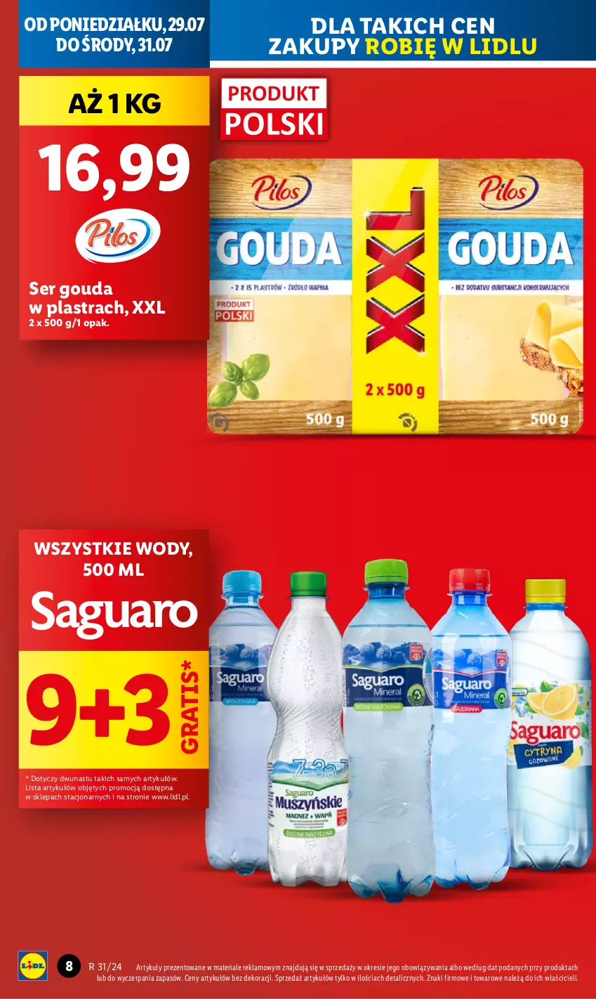 Gazetka promocyjna Lidl - GAZETKA - ważna 29.07 do 31.07.2024 - strona 8 - produkty: Gouda, Gra, Ser