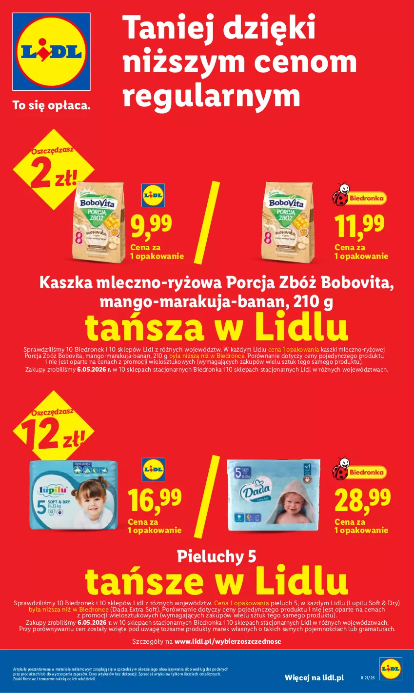 Gazetka promocyjna Lidl - Gazetka ważna od 28.05 do 30.05 - ważna 28.05 do 30.05.2026 - strona 29 - produkty: BoboVita, Dada, Dron, Gra, Mango, Pieluchy, Por, Rama, Ryż
