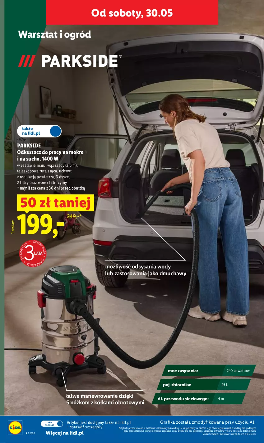 Gazetka promocyjna Lidl - Gazetka ważna od 28.05 do 30.05 - ważna 28.05 do 30.05.2026 - strona 34 - produkty: Anew, Gra, Grafika, Odkurzacz, Ogród, Parkside, Rura, Teleskop