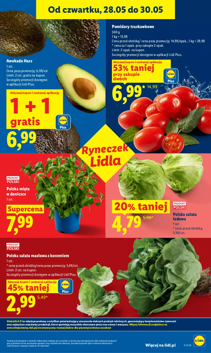 Gazetka promocyjna Lidl - Gazetka ważna od 28.05 do 30.05 - ważna 28.05 do 30.05.2026 - strona 37 - produkty: Gra, LG, Masło, Mięta, Owoce, Piec, Pomidory, Sałat, Sałata lodowa, Sałata masłowa, Warzywa, Wazon
