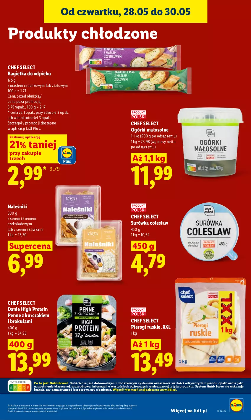 Gazetka promocyjna Lidl - Gazetka ważna od 28.05 do 30.05 - ważna 28.05 do 30.05.2026 - strona 53 - produkty: Bagietka, Kurczak, Naleśniki, Penne, Pierogi, Ser, Surówka, Surówka coleslaw