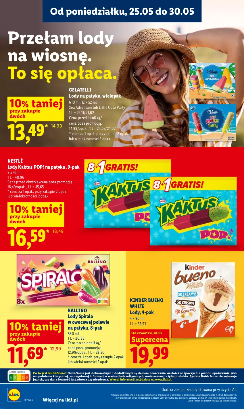 Gazetka promocyjna Lidl - Gazetka ważna od 28.05 do 30.05 - ważna 28.05 do 30.05.2026 - strona 58 - produkty: Gra, Grafika, Kaktus, Kinder, Kinder Bueno, Lody, Nestlé