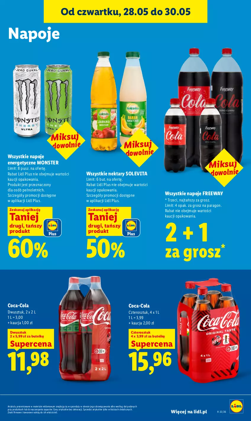 Gazetka promocyjna Lidl - Gazetka ważna od 28.05 do 30.05 - ważna 28.05 do 30.05.2026 - strona 67 - produkty: Coca-Cola, Napoje, Nektar