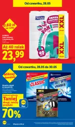 Gazetka promocyjna Lidl - Gazetka ważna od 28.05 do 30.05 - Gazetka - ważna od 30.05 do 30.05.2026 - strona 24 - produkty: Papier, Tablet, Papier toaletowy, Zmywarki, Flora, Tabletki do zmywarki