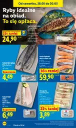 Gazetka promocyjna Lidl - Gazetka ważna od 28.05 do 30.05 - Gazetka - ważna od 30.05 do 30.05.2026 - strona 46 - produkty: Por, Gra, Pstrąg tęczowy, Tusz, Pstrąg, Mintaj, Sandacz, Grafika