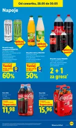 Gazetka promocyjna Lidl - Gazetka ważna od 28.05 do 30.05 - Gazetka - ważna od 30.05 do 30.05.2026 - strona 67 - produkty: Coca-Cola, Napoje, Nektar