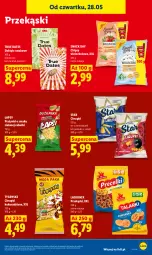 Gazetka promocyjna Lidl - Gazetka ważna od 28.05 do 30.05 - Gazetka - ważna od 30.05 do 30.05.2026 - strona 73 - produkty: Ser, Lajkonik, Gry, Chipsy, Daktyle, Chrupki, Popcorn