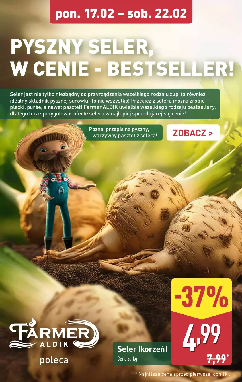 Gazetka promocyjna Aldi - Farmer ALDIK poleca świeże owoce i warzywa - ważna 17.02 do 22.02.2025 - strona 4 - produkty: Fa, Lack, Pasztet, Pur, Tera