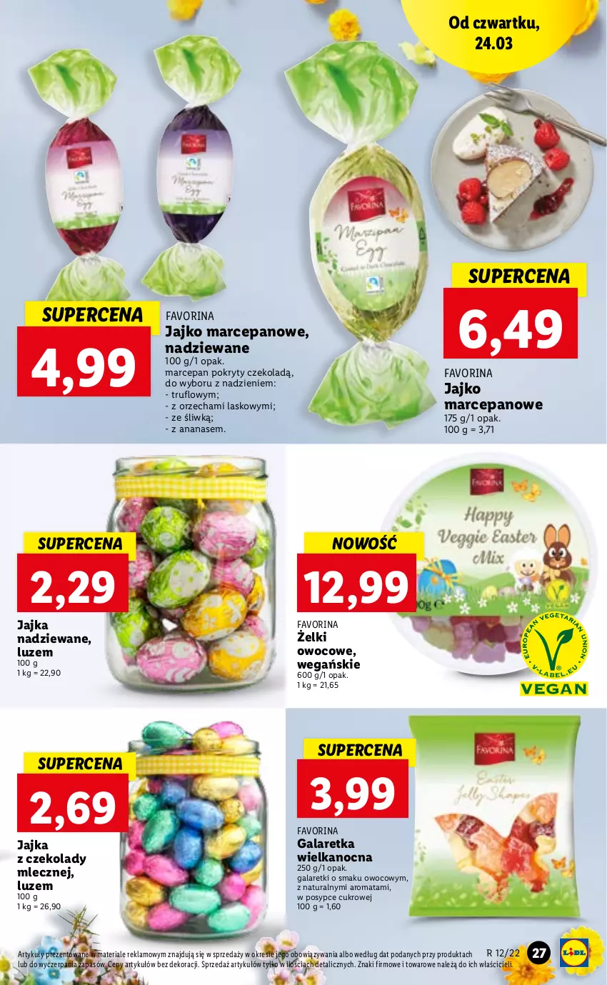 Gazetka promocyjna Lidl - GAZETKA - ważna 24.03 do 27.03.2022 - strona 27 - produkty: Ananas, Fa, Gala, Galaretka, Galaretki