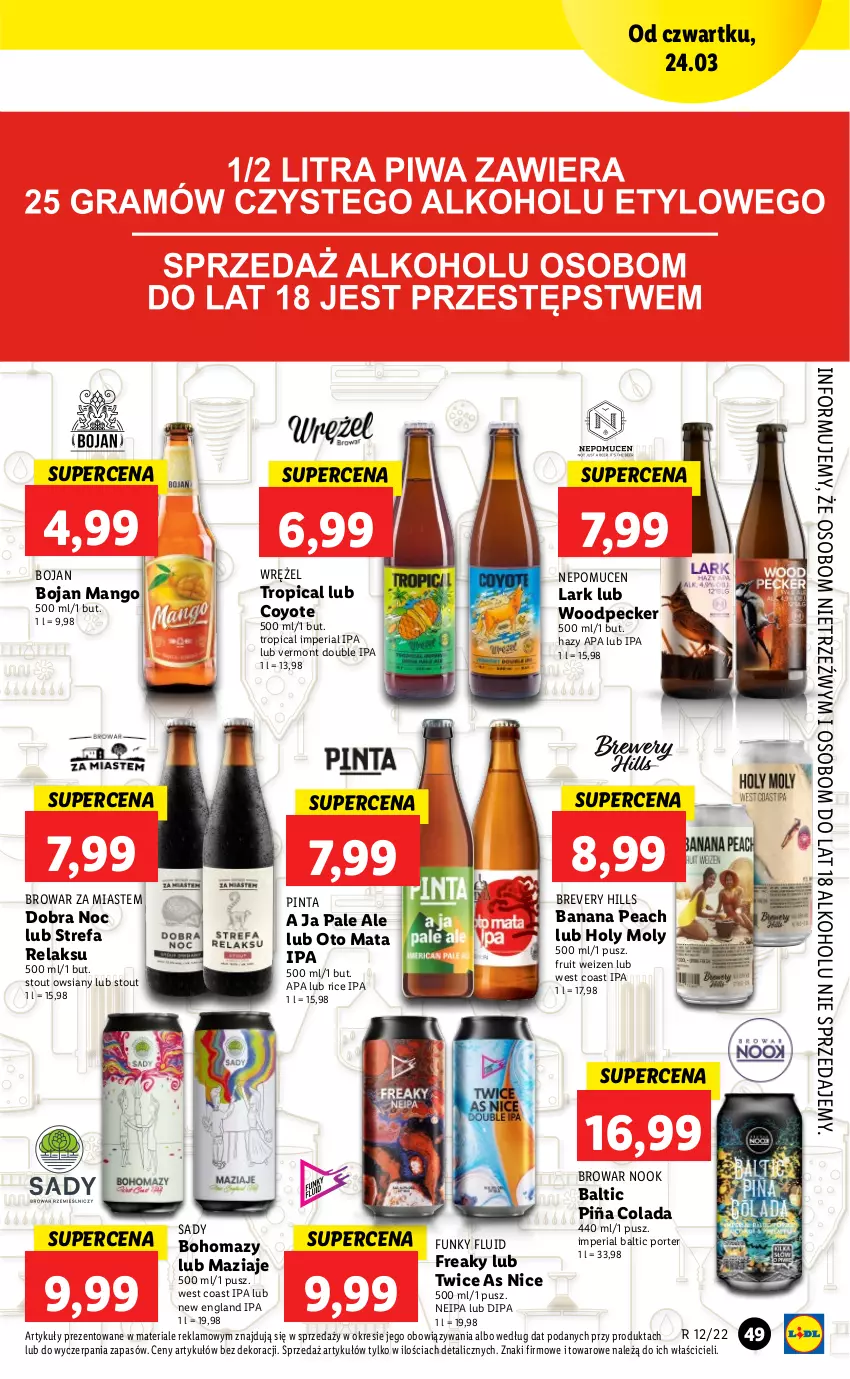 Gazetka promocyjna Lidl - GAZETKA - ważna 24.03 do 27.03.2022 - strona 49 - produkty: Fa, Mango, Piña Colada, Por, Tropical