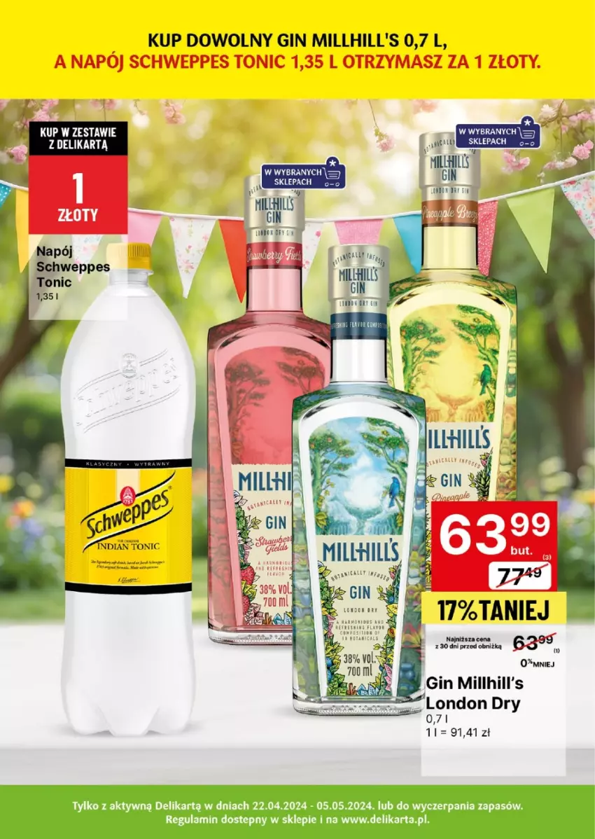 Gazetka promocyjna Delikatesy Centrum - DeliBarek DC17-DC18 - ważna 22.04 do 05.05.2024 - strona 14 - produkty: Fa, Gin, Mola, Schweppes