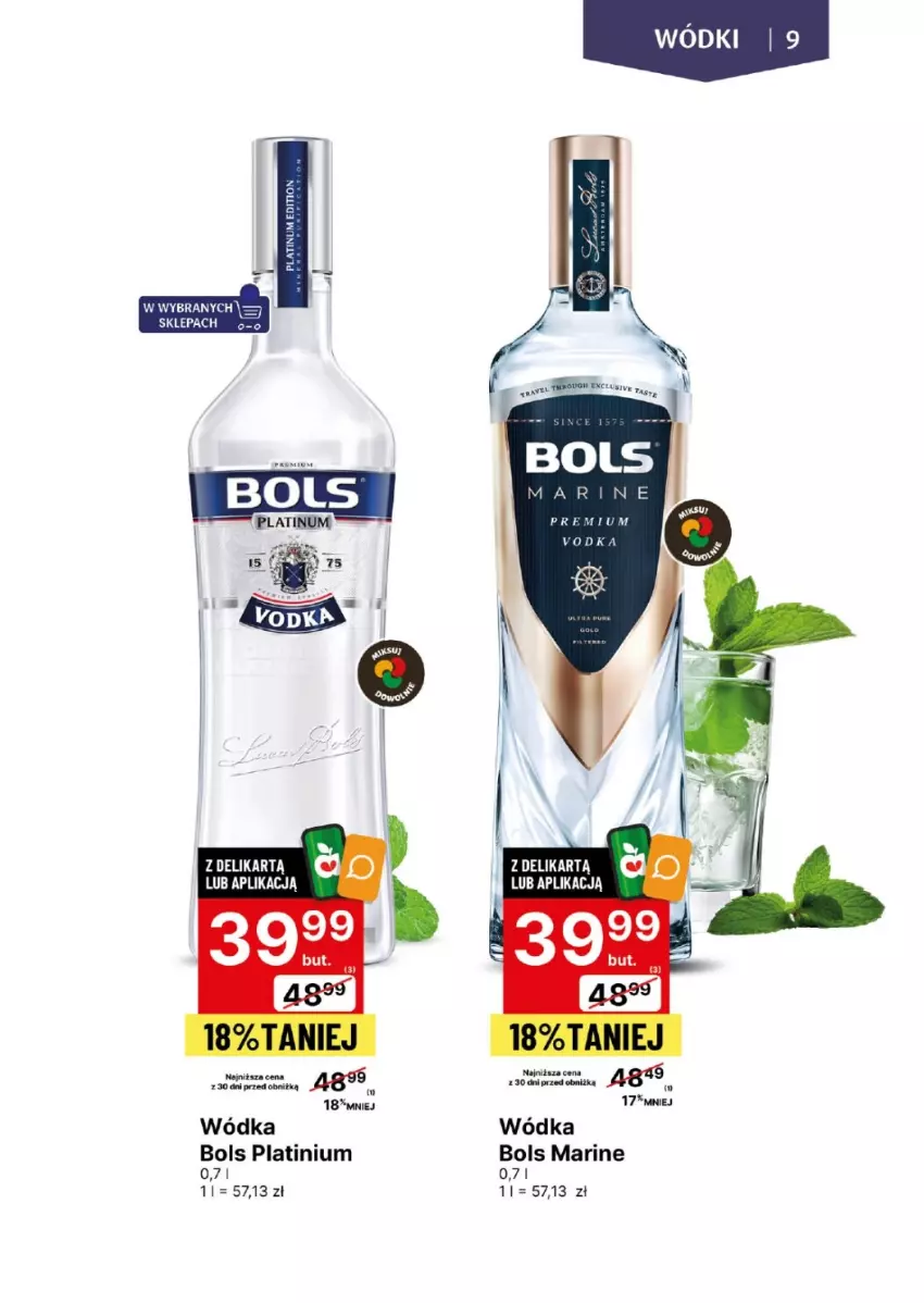 Gazetka promocyjna Delikatesy Centrum - DeliBarek DC17-DC18 - ważna 22.04 do 05.05.2024 - strona 9 - produkty: Bols, Wódka