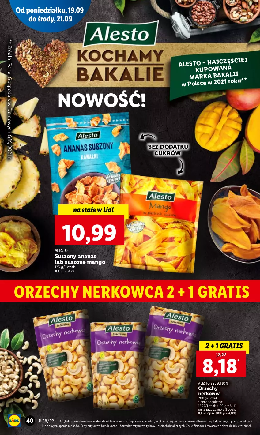 Gazetka promocyjna Lidl - GAZETKA - ważna 19.09 do 21.09.2022 - strona 42 - produkty: Ananas, Gra, K2, Mango